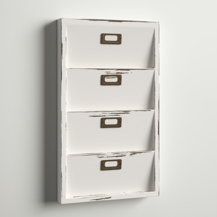 Three Posts™ Teen Raul Wall Mail Organizer with Wall Baskets & Reviews